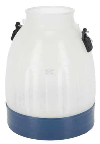 Malkespand 30 liter, blå, gennemsigtig