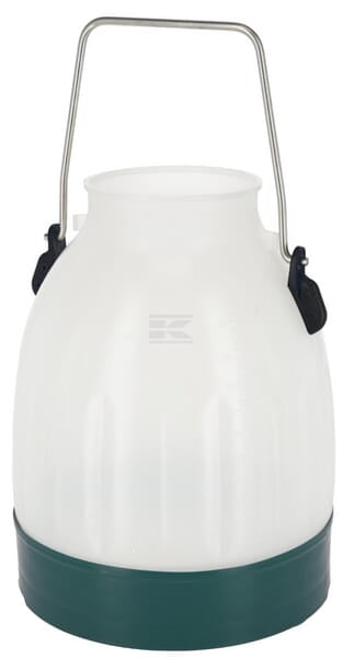 Malkespand 30 liter, grøn, gennemsigtig