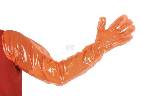 VETbasic Engangshandsker, orange, 100 stk.