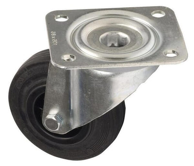 Tente drejehjul 3470 PVR 125 P62, Ø100x35mm, 75kg