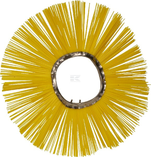 Poly Børste 540 mm Zig-Zag Fuld Plast Gul Ø 2,2 mm