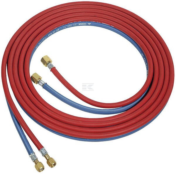 AGA Svejseslange Twin 3/16" - 3/16" 5m med Kobling