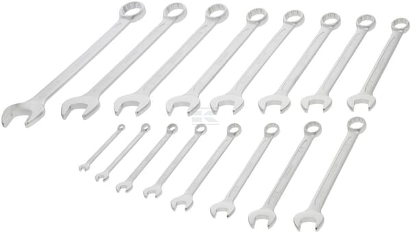 Ringgaffelnøglesæt 16 stk. 1/4" - 1 1/4" tommer