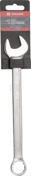Ringgaffelnøgle 19 mm, Krom-Vanadium Stål