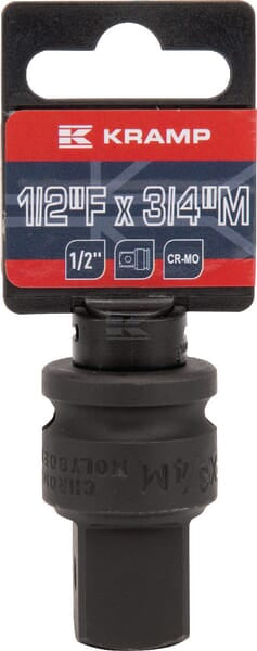 Slagadapter 1/2" x 3/4" – Robust adapter til slagnøgler