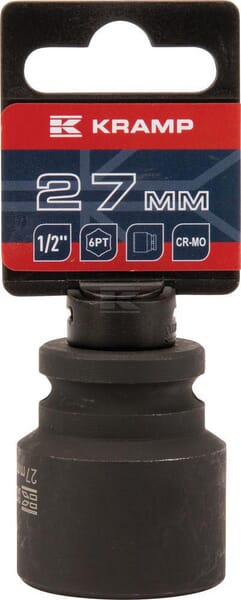 Slagtop 1/2" 27 mm til slagnøgler
