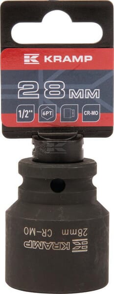 Slagtop 1/2" 28 mm – Holdbar topnøgle til slagnøgler