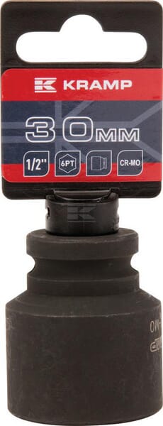 Slagtop 1/2" 30 mm til slagnøgler