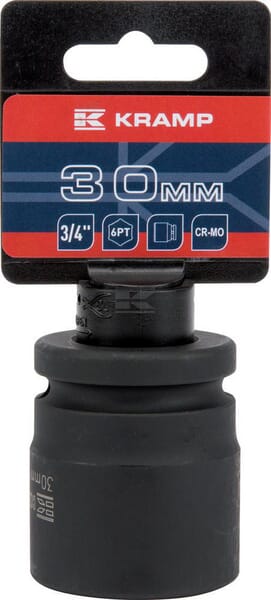 Slagtop 3/4" 30 mm til slagnøgler