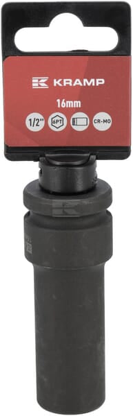 Topnøgle Slagtop Lang 1/2" 16 mm