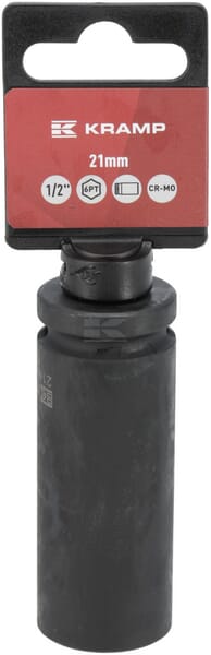 Slagtop lang 1/2" 21 mm