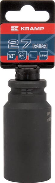 Slagtop 1/2" 27 mm | Kraftig Topnøgle