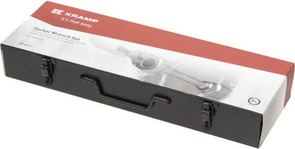 Kramp Topnøglesæt 3/4" 19-50 mm, 20 dele