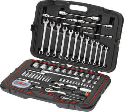 Kramp Topnøglesæt Combi 1/4" + 1/2" - 96 dele