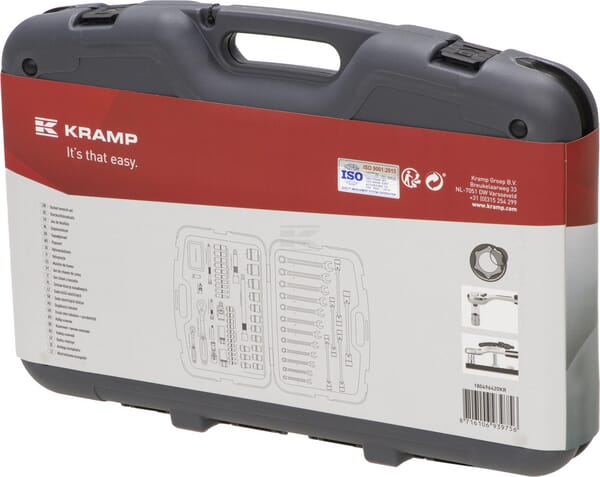 Kramp Topnøglesæt Combi 1/4" + 1/2" - 96 dele