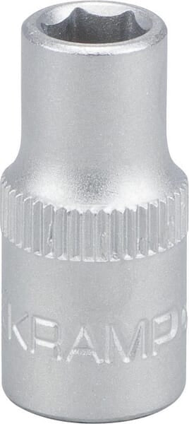 Topnøgle 1/4" 6-kant 6 mm med ophæng, 25 mm lang