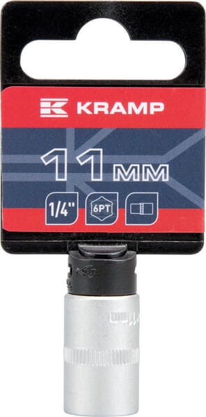 Kramp Topnøgle 1/4" 6-kant 11 mm L 25 mm