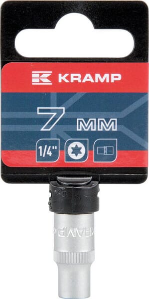 Kramp Torx Top E7, 1/4" indvendig, L 25 mm