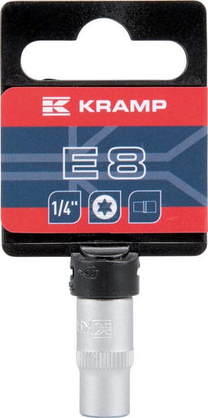 Topnøgle Torx E8 1/4" indvendig, 25 mm længde
