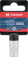Kramp Topnøgle Torx E10, 1/4" indvendig, 25 mm længde