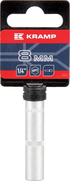 Kramp Lang Topnøgle 1/4" 6-kant 8 mm