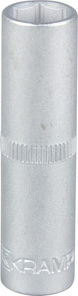 Topnøgle lang 1/4" 6-punkt 9 mm