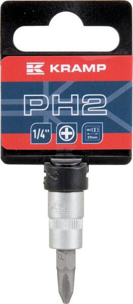 Universal Skruetrækker Bits Top 1/4" PH 2