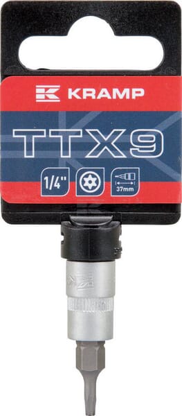 Skruetrækker Bittop 1/4" Torx TX9