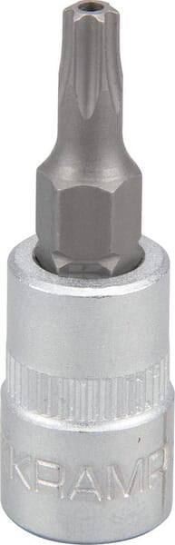 Værktøj Top 1/4" Torx med Hul TX20, L 37 mm