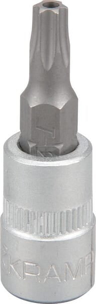 Topnøgle Torx med hul TX 25, 1/4", L 37 mm