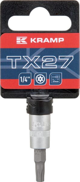 Kramp Skruetrækker Bittop 1/4" Torx TX 27