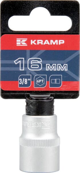 Kramp Topnøgle 3/8" 6-punkt 16 mm