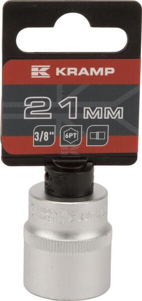 Kærv 3/8" 6-punkt Topnøgle 21 mm