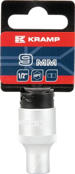 Topnøgle 1/2" 6 kt 9 mm, SB, L 38 mm