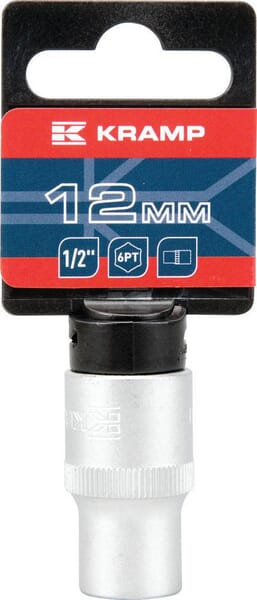 Kramp Topnøgle 1/2" 6-kant 12 mm L 38 mm