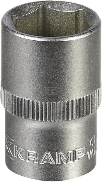 Topnøgle 1/2" 6-kant 17 mm, L 38 mm