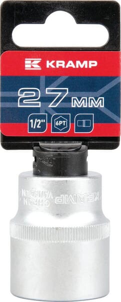 Topnøgle 1/2" 6-kant 27 mm - 38 mm længde