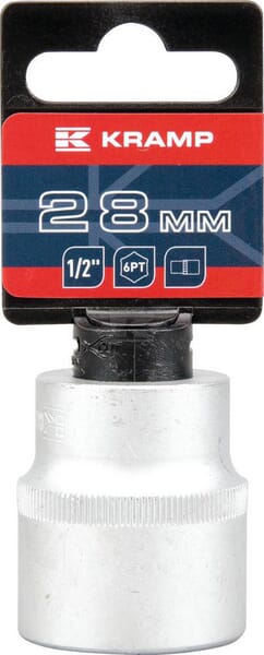 Topnøgle 1/2" 6-kant 28 mm, L 38 mm