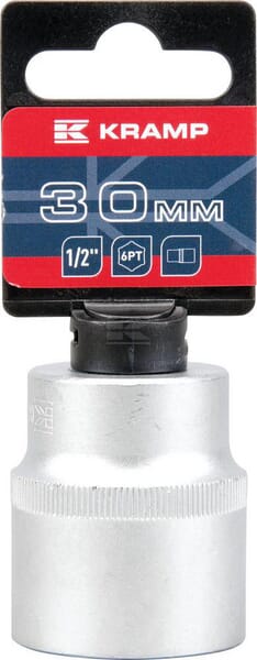 Kramp Topnøgle 1/2" 6-kant 30 mm, Længde 46 mm