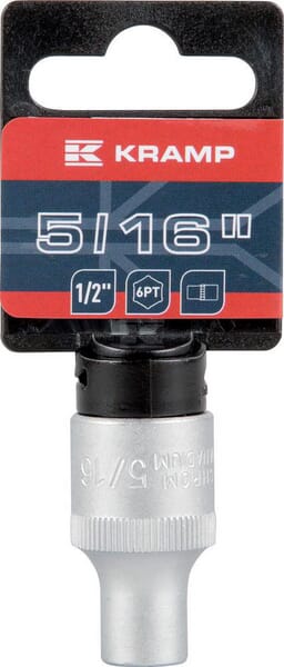 Top 1/2" 6-punkt 5/16" – Holdbar Topnøgle