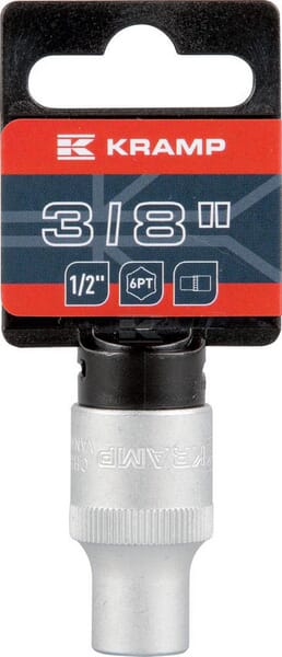 Topnøgle 1/2" 6-kant 3/8" SB, ophæng L 38 mm