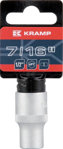 Topnøgle 1/2" 6-kant 7/16"