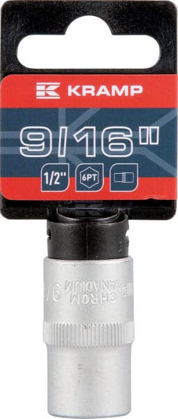 Kramp Topnøgle 1/2" 6-punkt 9/16"