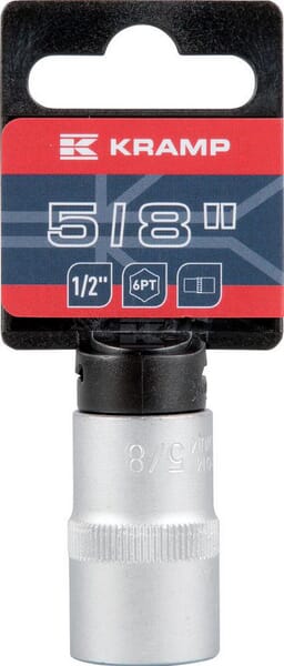 Kramp Topnøgle 1/2" 6-kant 5/8" L 38 mm