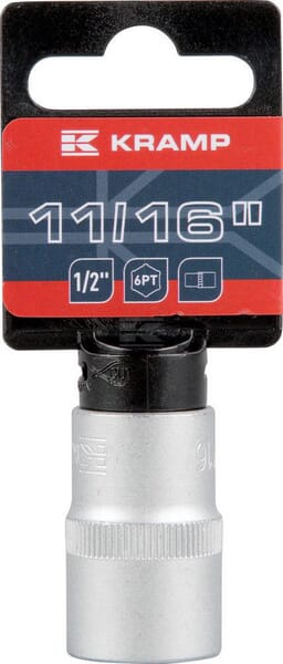 Kramp Topnøgle 1/2" 6-kant 11/16"