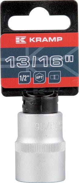 Kramp Topnøgle 1/2" 6-kant 13/16" L 38 mm