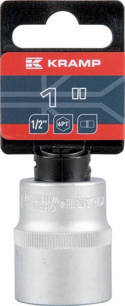 Kramp Topnøgle 1/2" 6-kant 1" med ophæng, L 38 mm