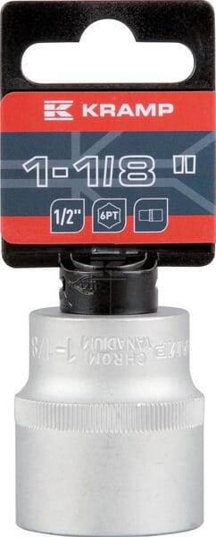 Kramp Topnøgle 1/2" 6-punkt 1 1/8"