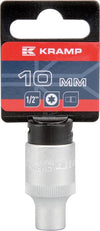 Topnøgle E10 1/2" Torx indvendig, 38 mm længde