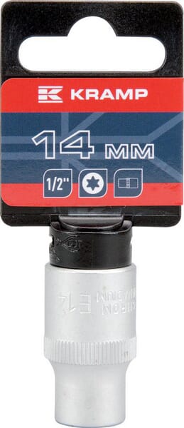 Kramp Topnøgle Torx E14, 1/2" indvendig, L 38 mm